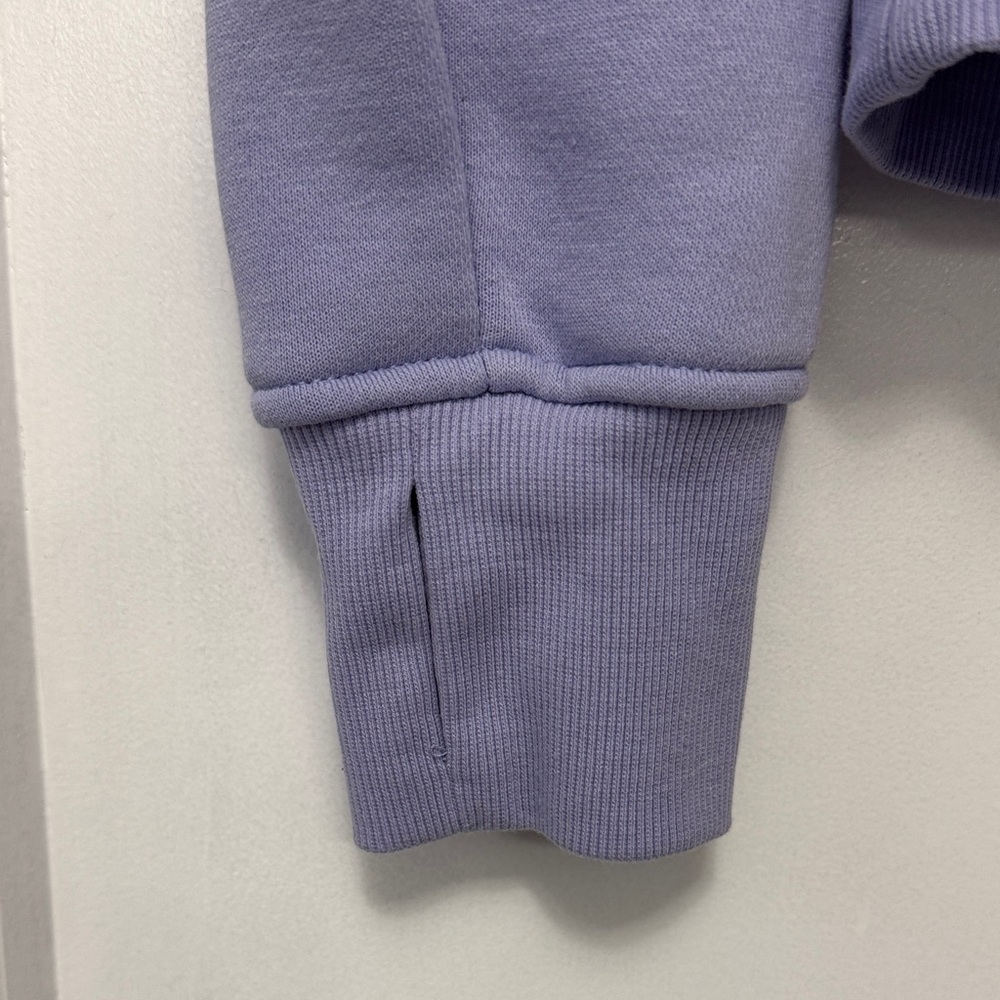 Danskin Women's Light Purple Short Hoodie Sweatershirt - Picture 3 of 6